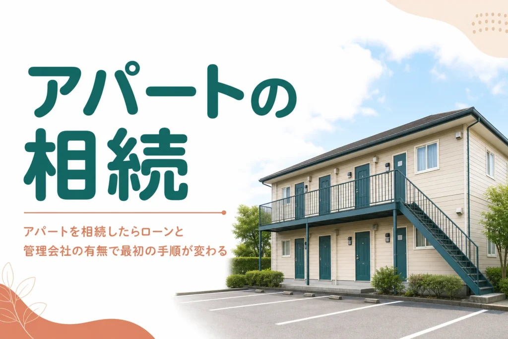 アパートを相続した時の最初の手順をケース別に解説する記事のアイキャッチ