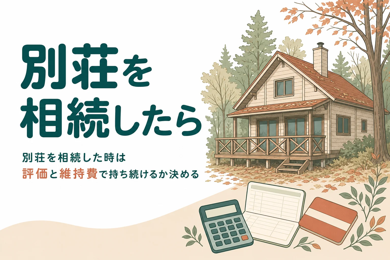 別荘を相続した時の評価と維持費、手放すまでの流れをケース別に解説する記事のアイキャッチ