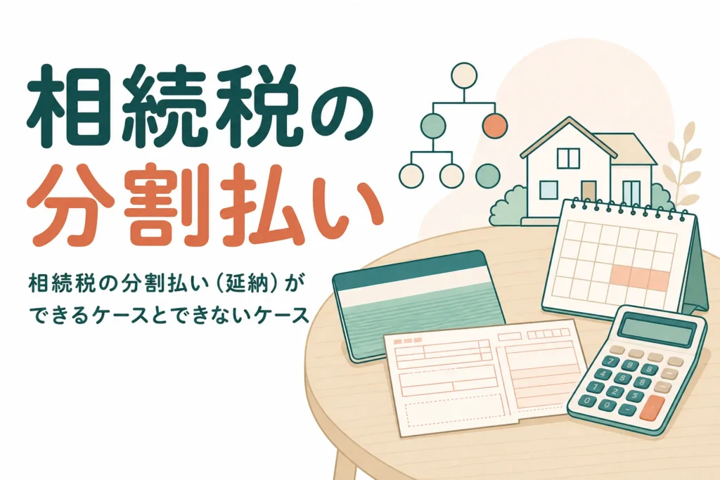 相続税を分割払いする延納の条件をケース別に解説する記事のアイキャッチ