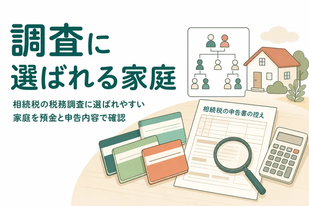 相続税の税務調査に選ばれやすい家庭をケース別に確認する記事のアイキャッチ