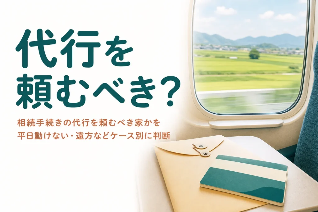 相続手続きの代行を頼むべき家かをケース別に判断する記事のアイキャッチ