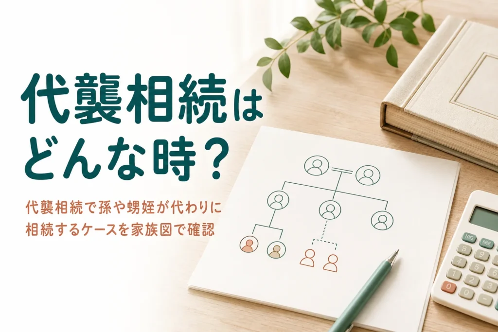 代襲相続が起きるケースを家族の形ごとに確かめる記事のアイキャッチ