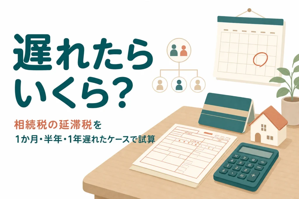 相続税の延滞税を遅れた期間別に試算する記事のアイキャッチ