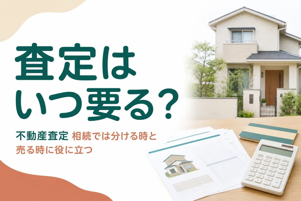 相続で不動産査定が必要になる場面をケース別に解説する記事のアイキャッチ