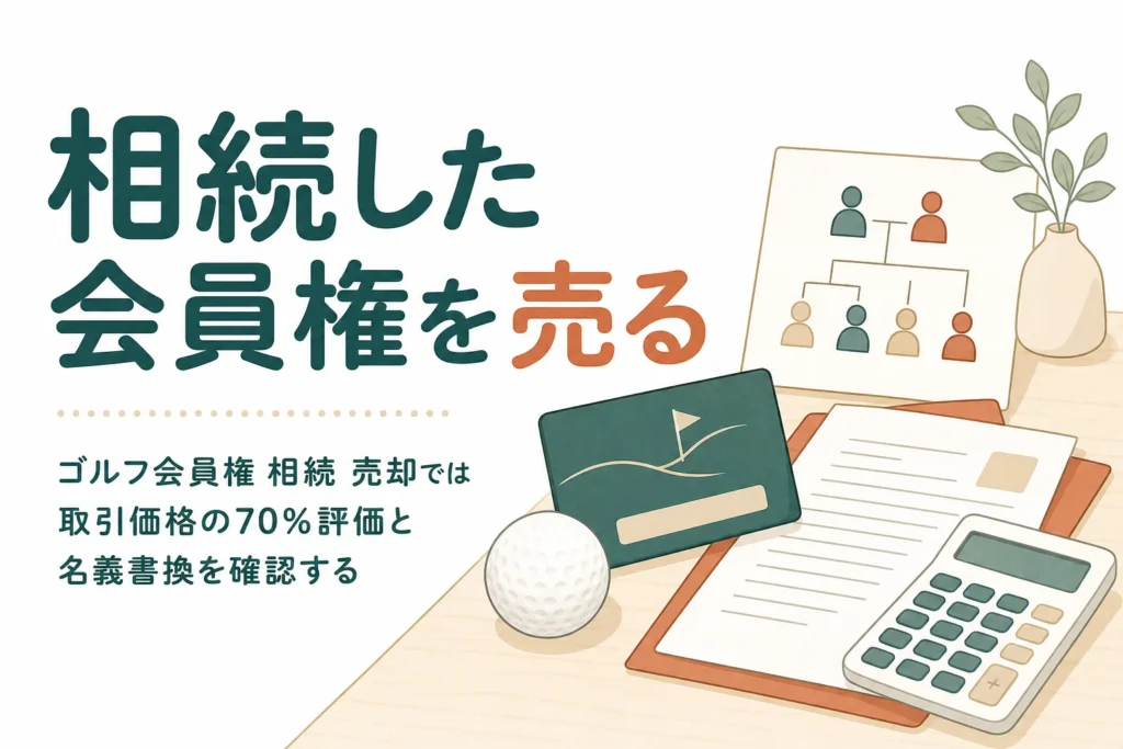 相続したゴルフ会員権を売る時の手続きと税金をケース別に解説する記事のアイキャッチ