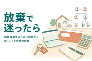 相続放棄するか迷った時に確認するポイントを解説する記事のアイキャッチ
