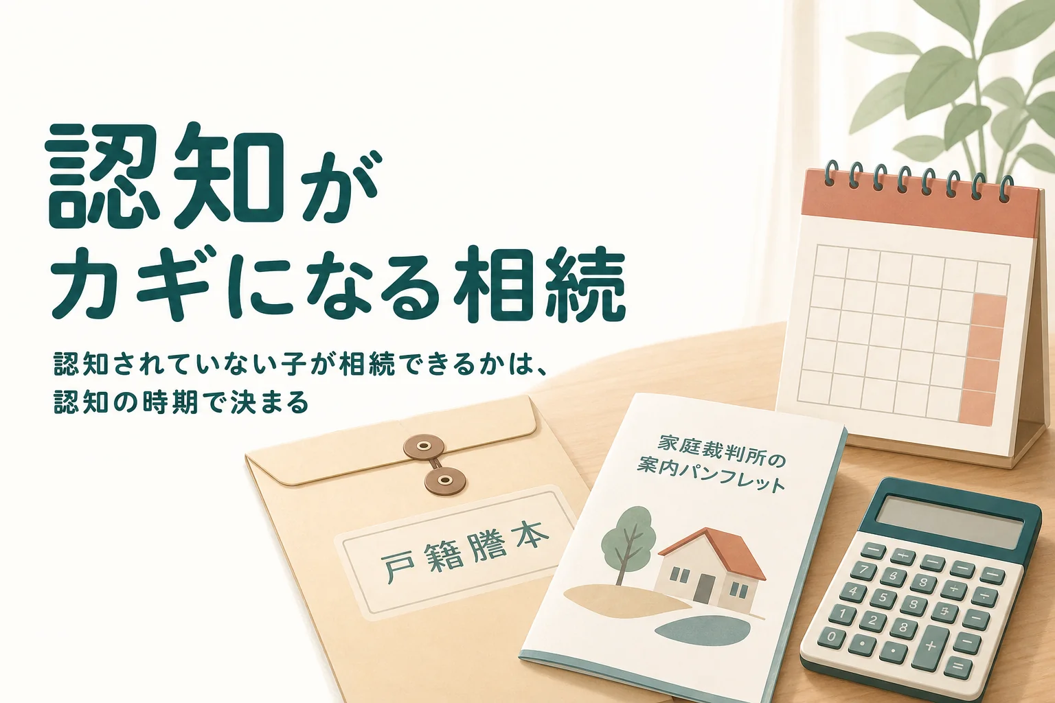 認知されていない子が父の遺産を受け取れるかと、認知請求の期限を解説する記事のアイキャッチ