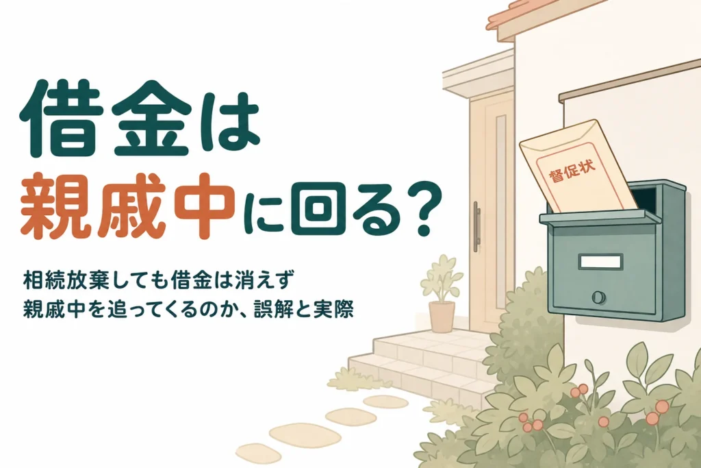 相続放棄後に借金の請求が親戚の誰に回るのかを解説する記事のアイキャッチ