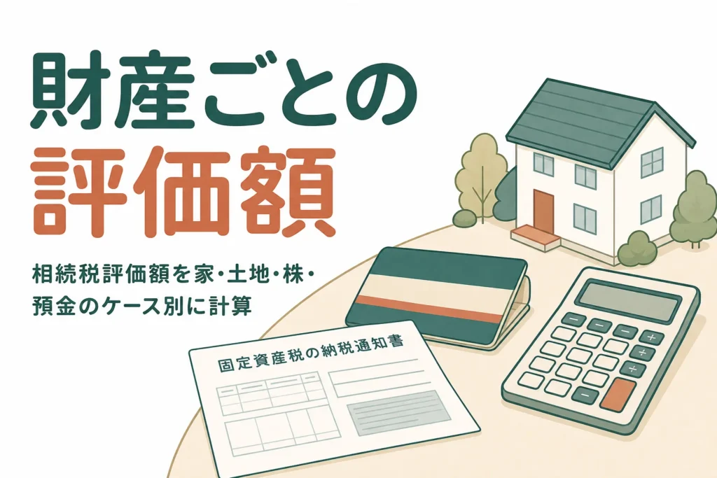 相続税評価額を財産ごとに計算するケース別の記事のアイキャッチ