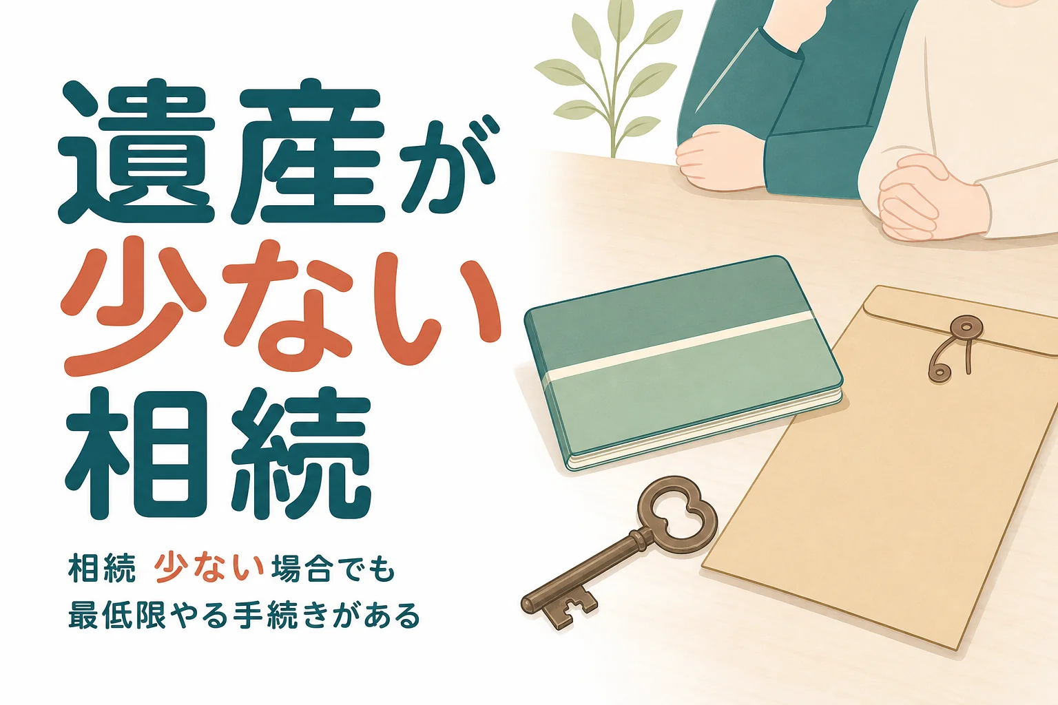 遺産が少ない場合の相続で最低限やることを紹介する記事のアイキャッチ