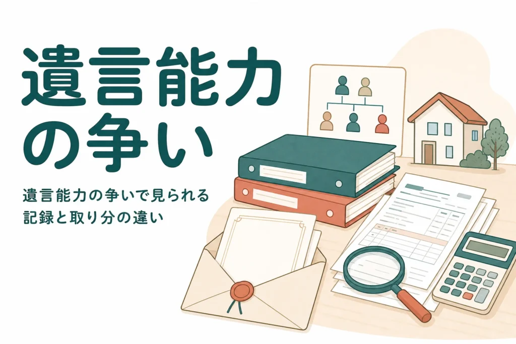 遺言を書いた時の判断能力が争いになった時の考え方を解説する記事のアイキャッチ