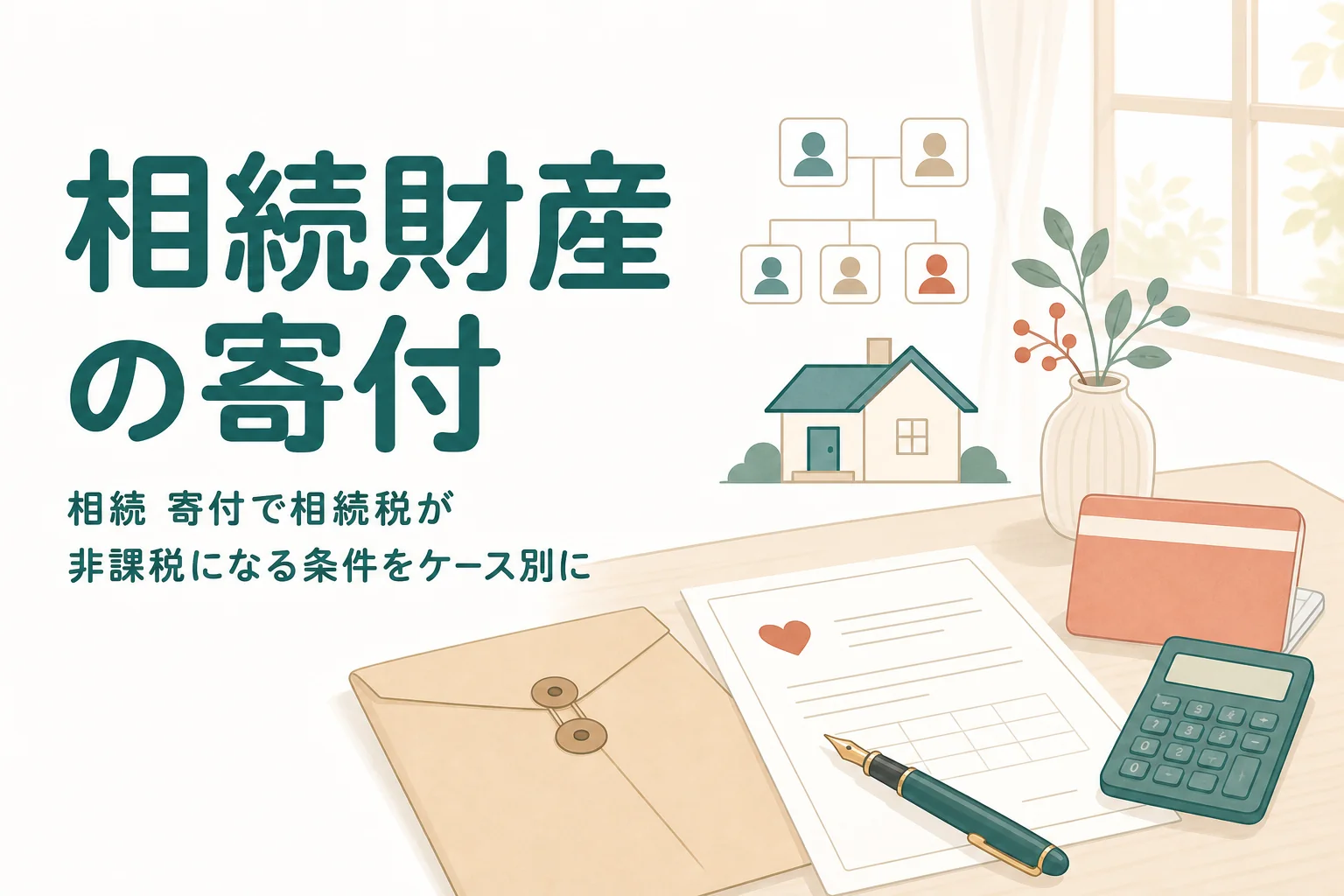 相続財産を寄付した時に相続税が非課税になる条件と手順を解説する記事のアイキャッチ