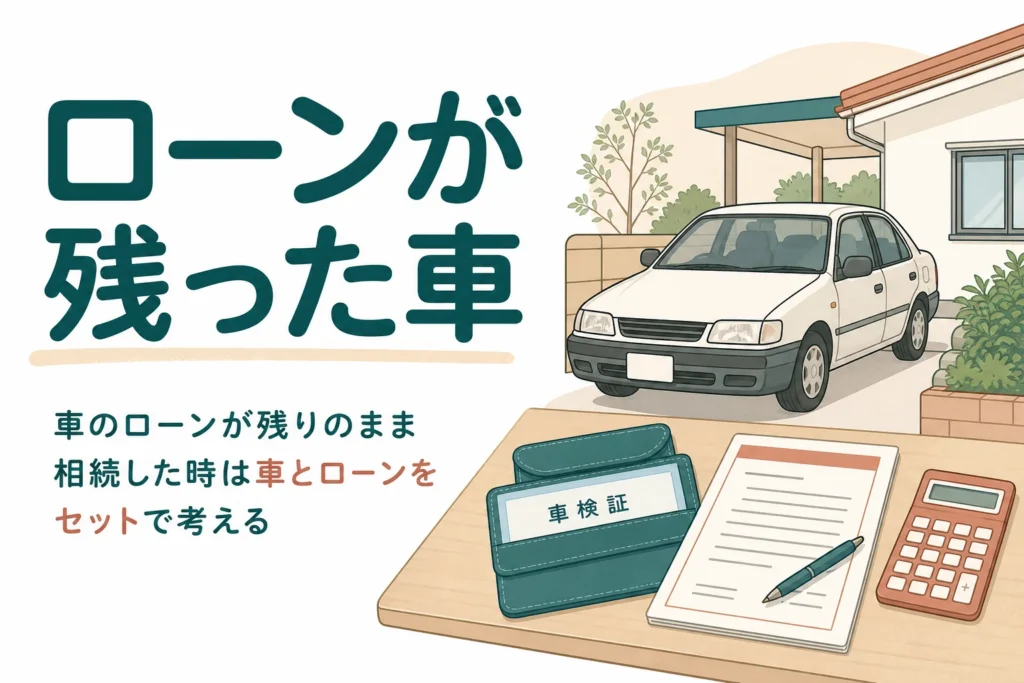 ローンが残っている車を相続した時の手続きと選び方をケース別に解説する記事のアイキャッチ
