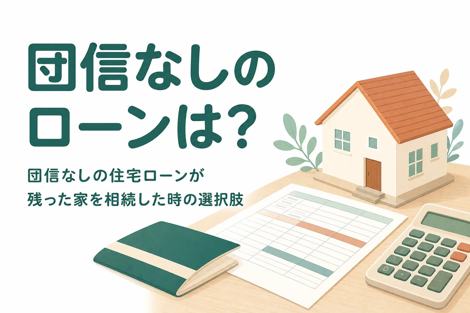 団信に入っていない住宅ローンが残った家を相続した時の選択肢を解説する記事のアイキャッチ