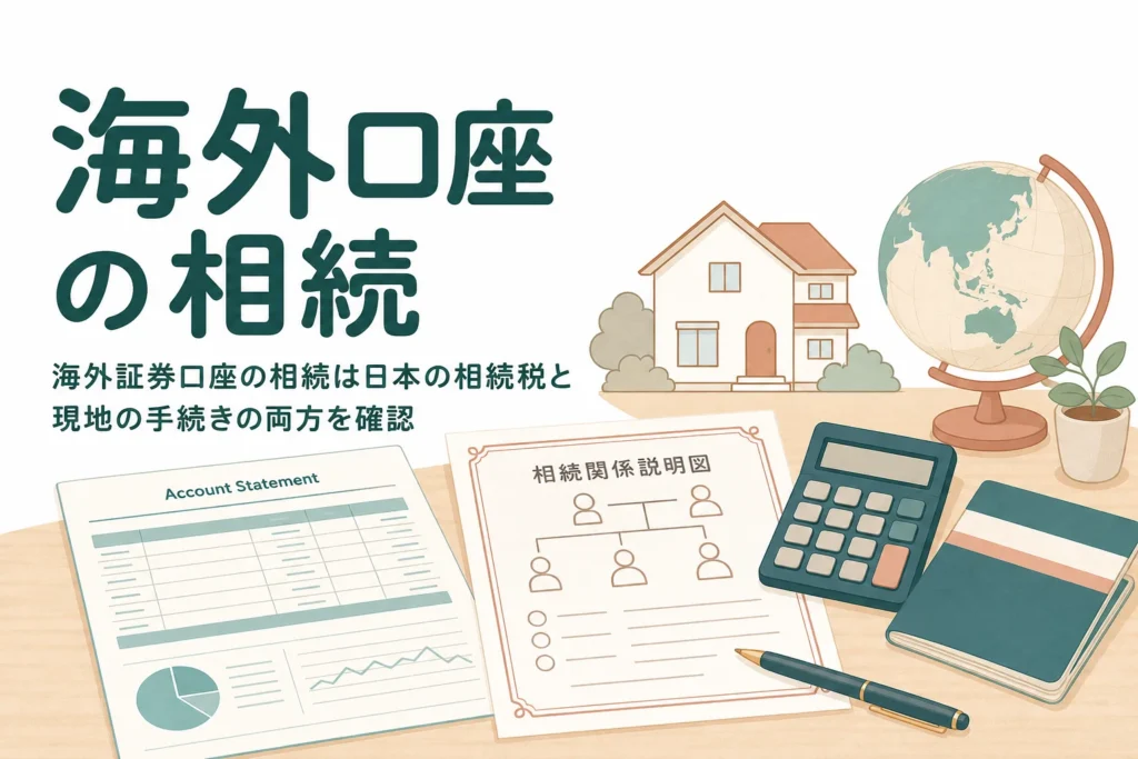 海外の証券口座がある家族が亡くなった時の相続の進め方を解説する記事のアイキャッチ