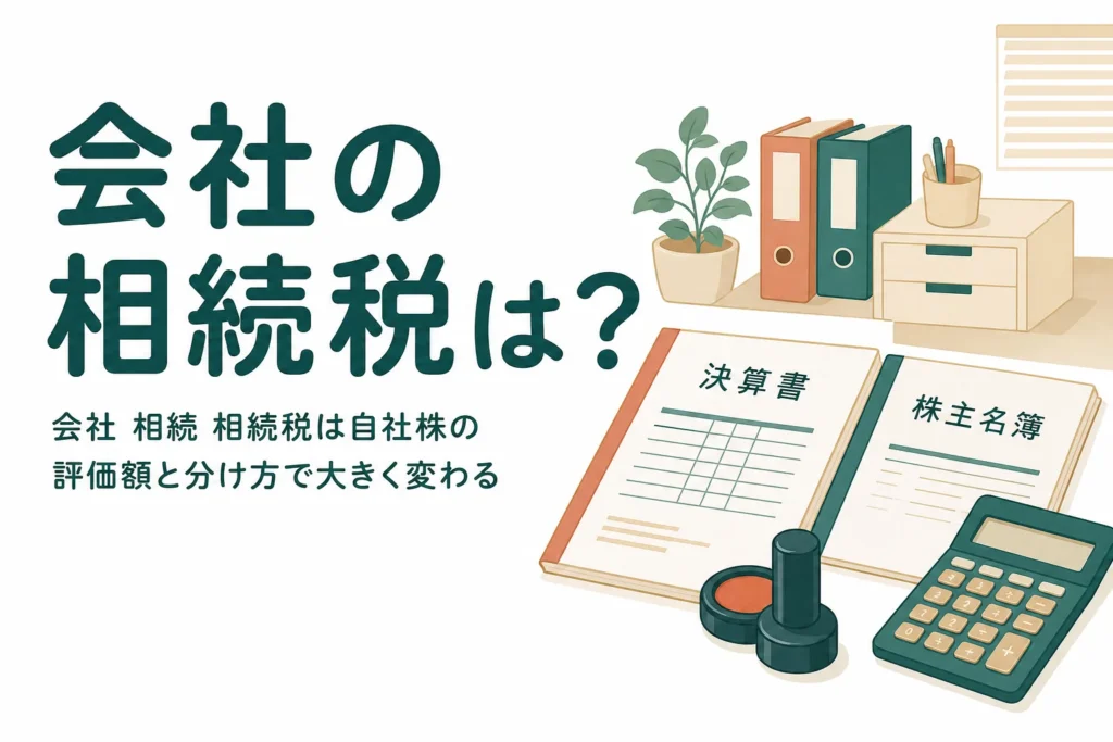 会社を相続した時の相続税を自社株評価と事業承継の観点から試算する記事のアイキャッチ