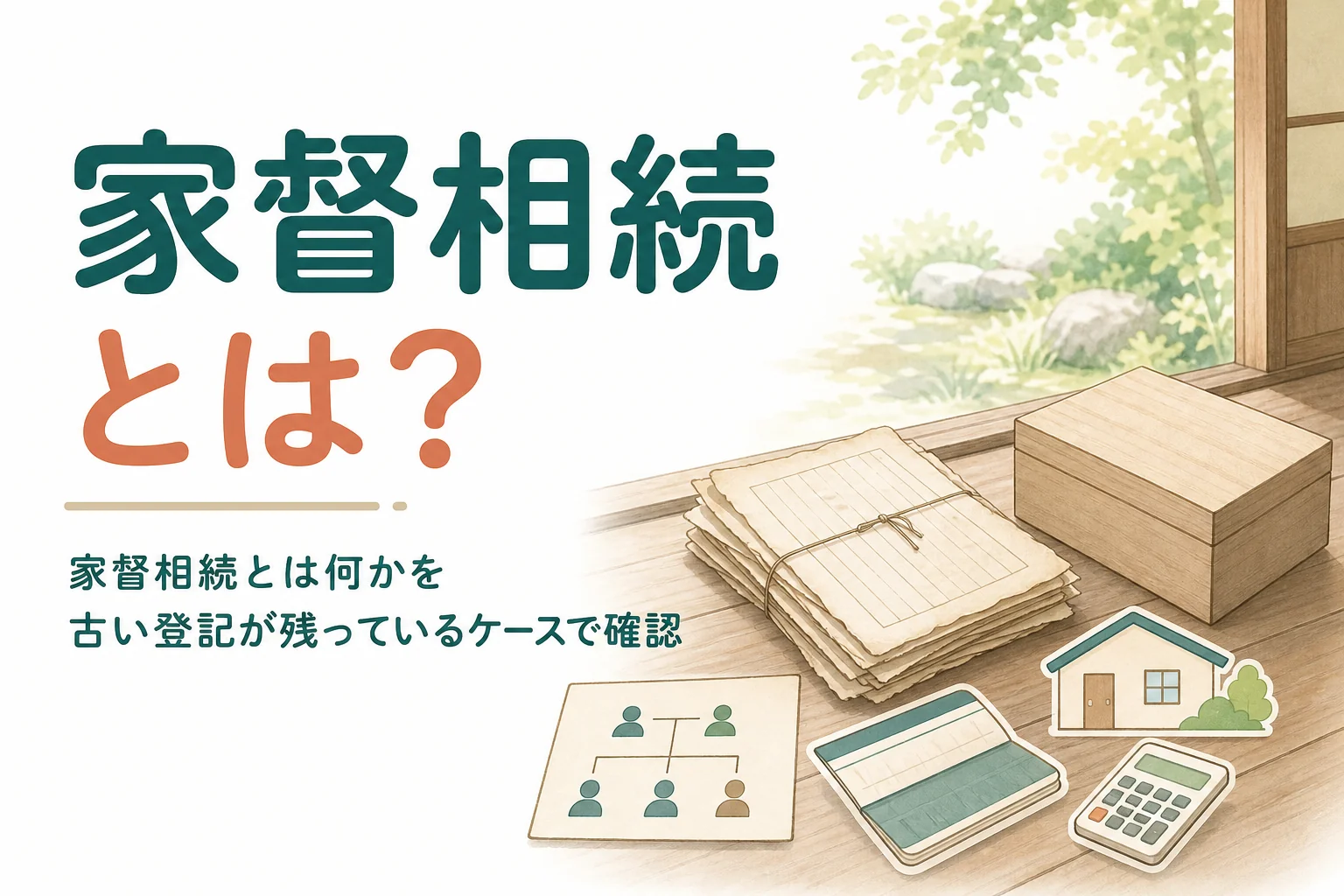 古い登記が残っているケースで家督相続と今の手続きを確かめる記事のアイキャッチ