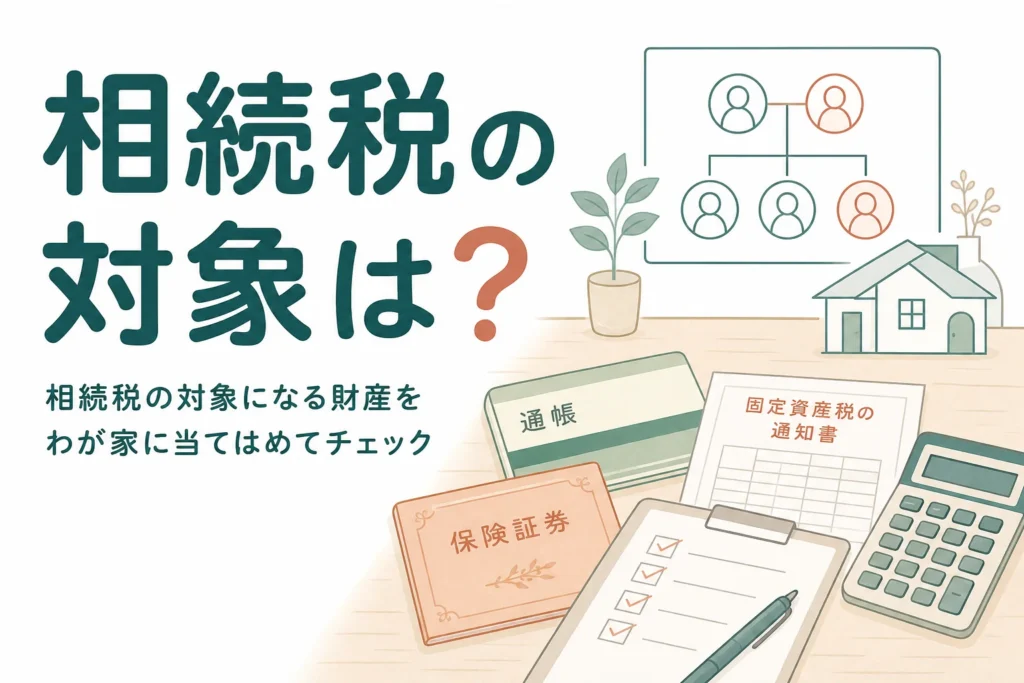 相続税の対象になる財産をチェックリストで確認する記事のアイキャッチ