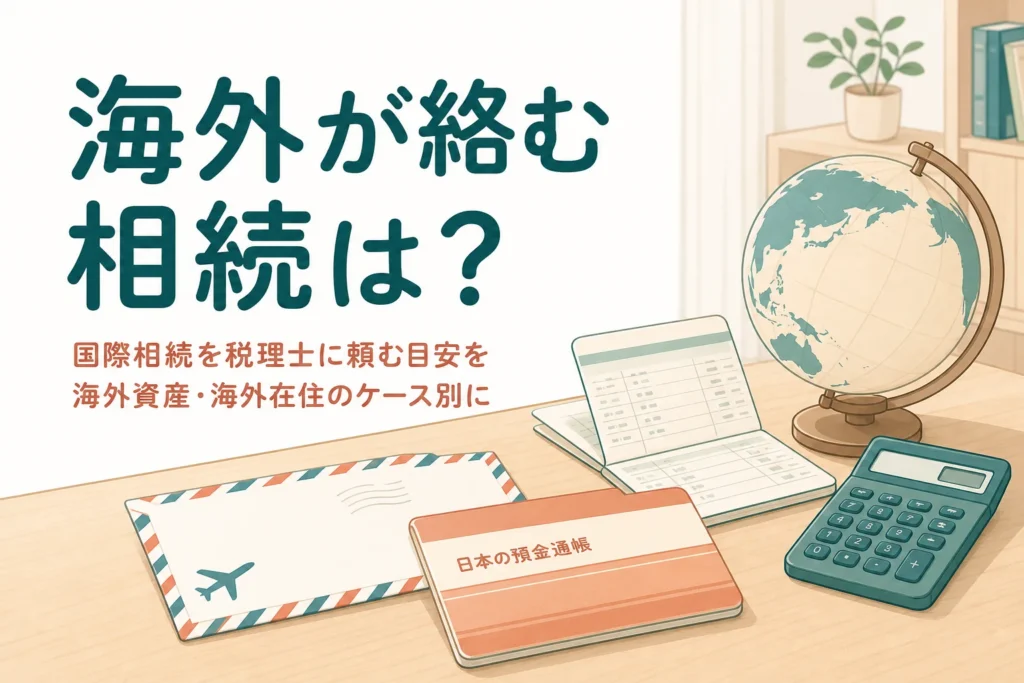 海外に財産や相続人がいる国際相続を税理士に頼む目安を解説する記事のアイキャッチ