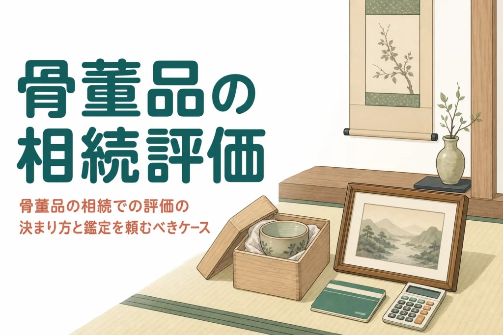 骨董品や美術品を相続した時の評価と鑑定を頼むべきケースを解説する記事のアイキャッチ
