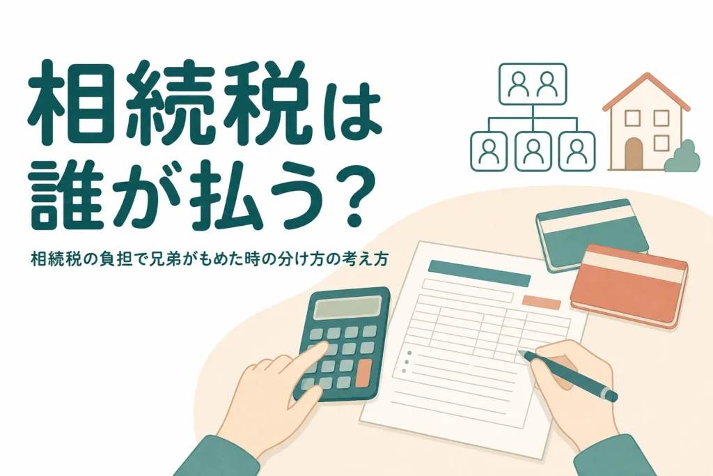 相続税の負担で兄弟がもめた時の分け方の考え方を解説する記事のアイキャッチ