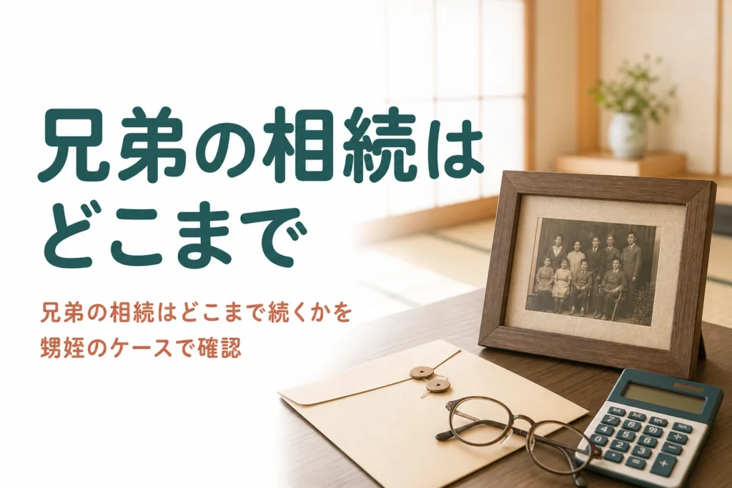 兄弟の相続がどこまで及ぶかを親・兄弟の生死別に確認する記事のアイキャッチ