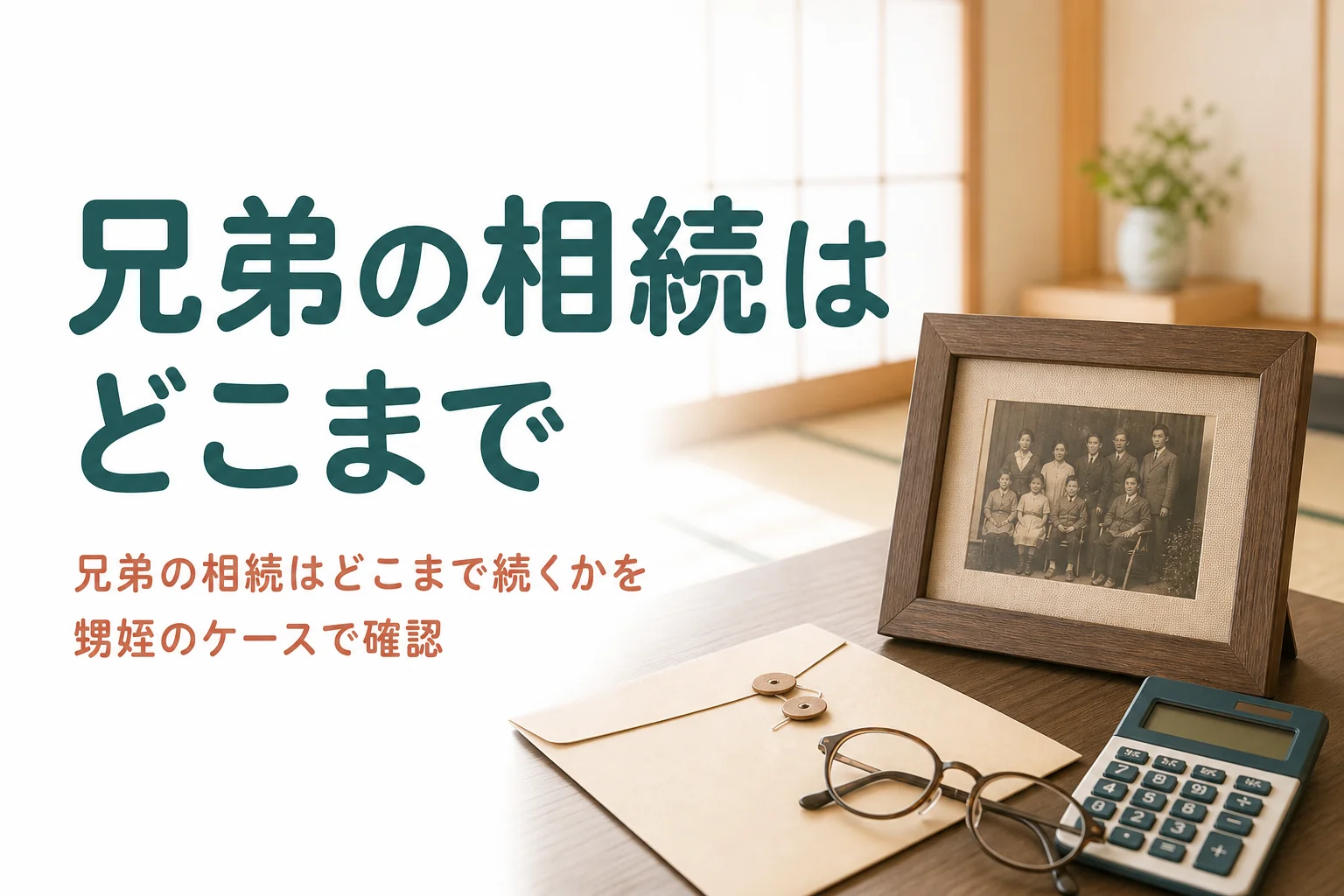 兄弟の相続がどこまで及ぶかを親・兄弟の生死別に確認する記事のアイキャッチ