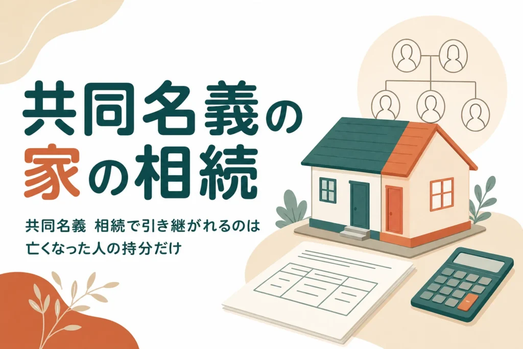 共同名義の不動産を相続した時のケースを解説する記事のアイキャッチ