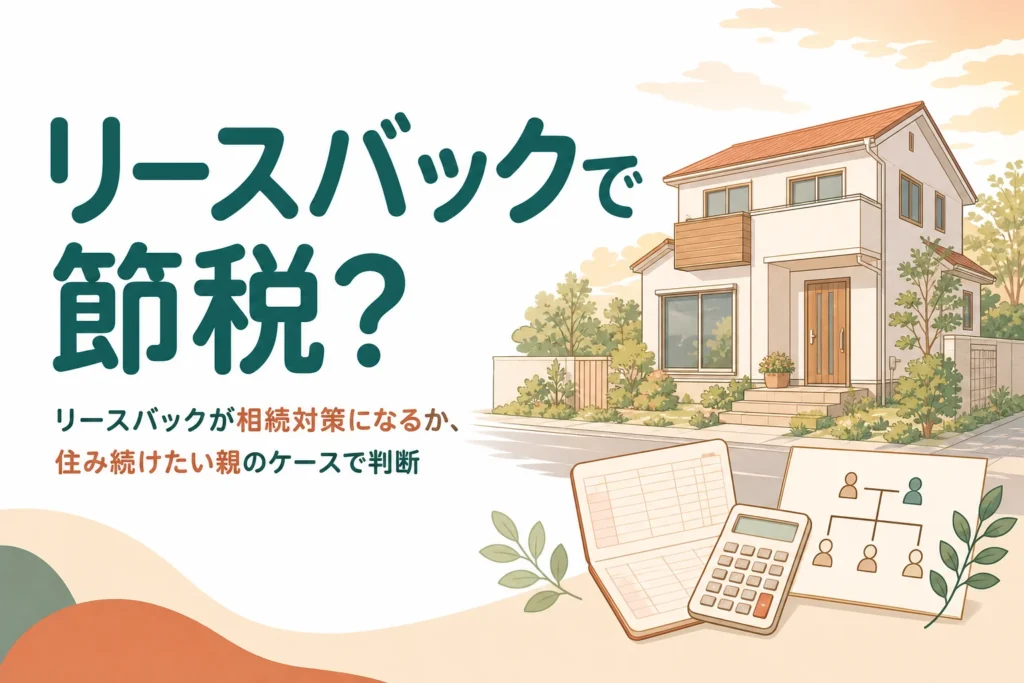 リースバックが相続対策になるかを親が住み続けたいケースで判断する記事のアイキャッチ