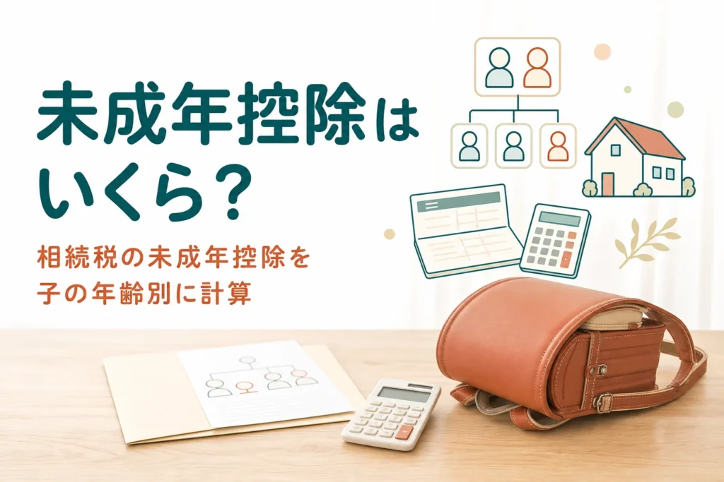 相続税の未成年者控除を子の年齢別に計算する記事のアイキャッチ