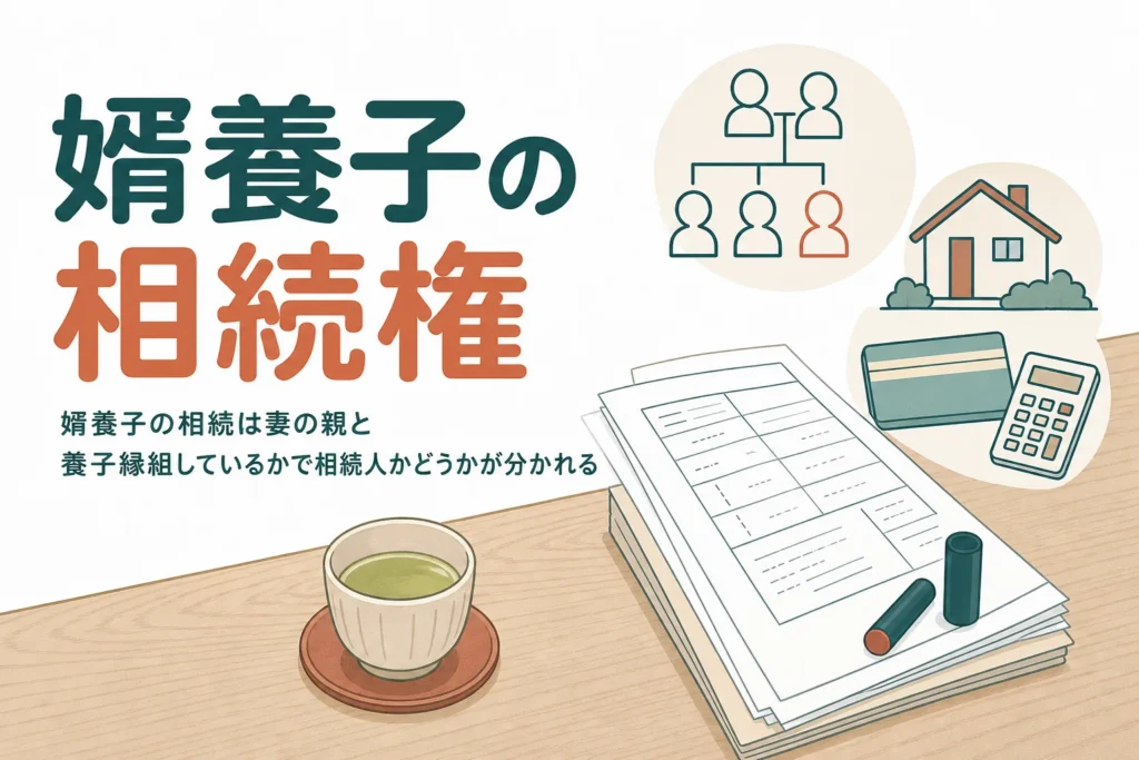 養子縁組した婿としていない婿の相続権の違いを解説する記事のアイキャッチ
