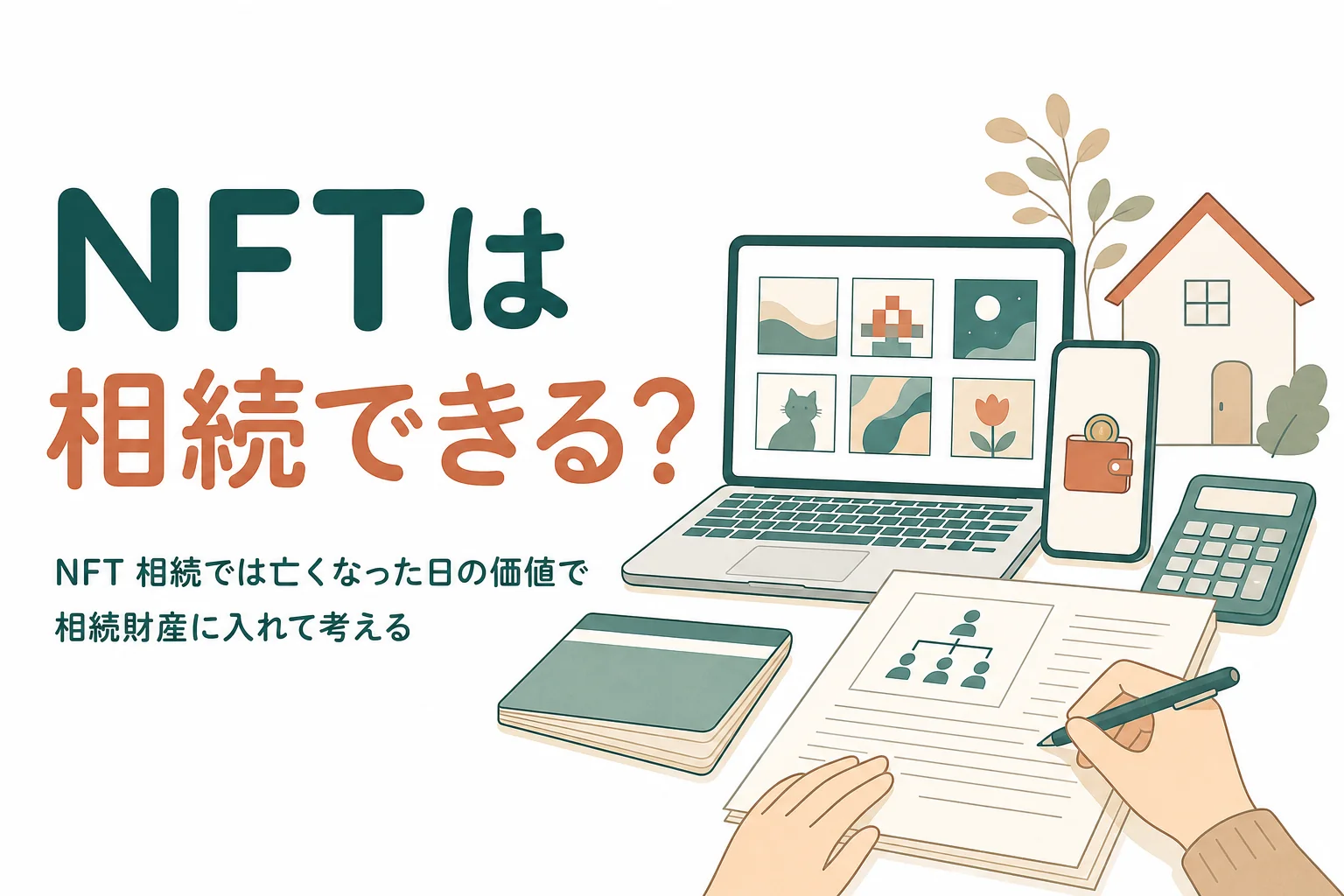 NFTやゲーム内資産を相続できるかと評価の考え方を解説する記事のアイキャッチ