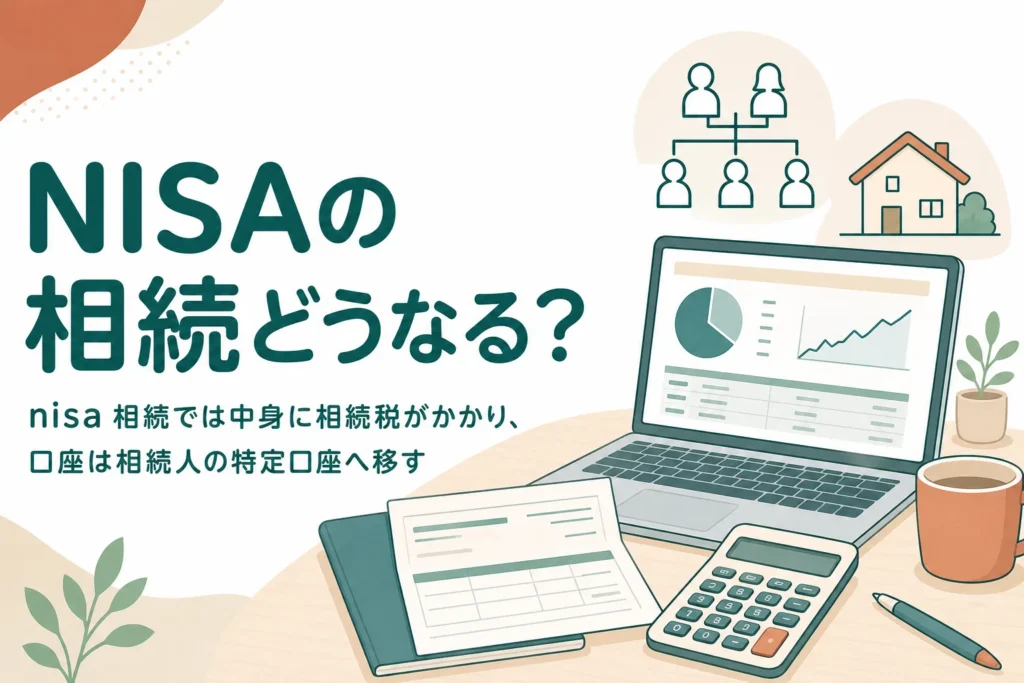 親のNISAを相続した時の口座の移管と相続税・所得税の扱いをケース別に解説する記事のアイキャッチ