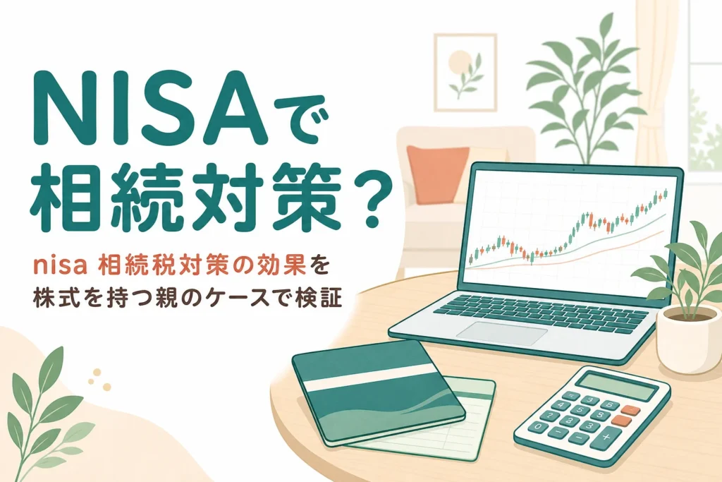 NISAで相続税対策ができるかを株式を持つ親のケースで検証する記事のアイキャッチ