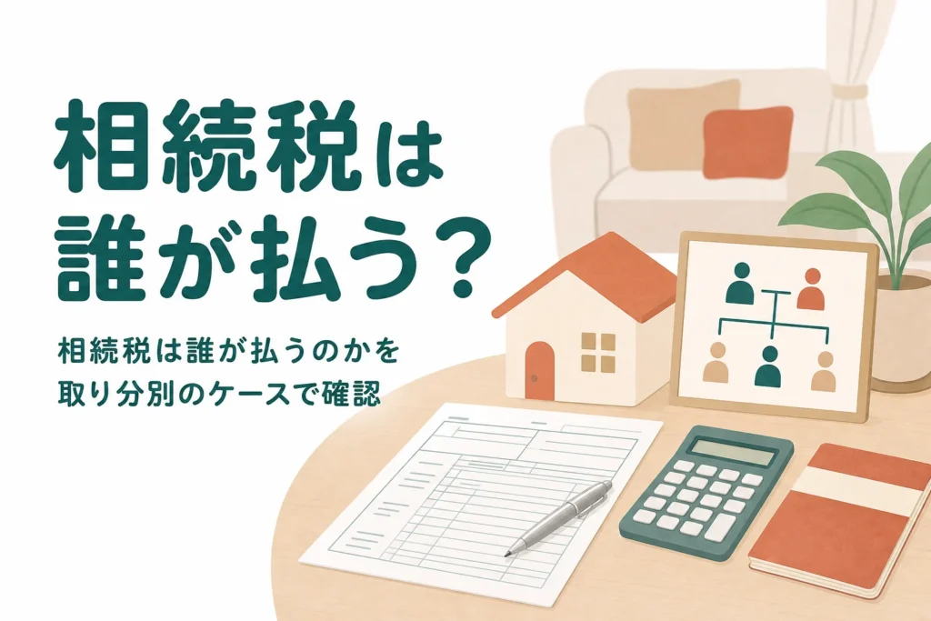 相続税は誰が払うのかを取り分別のケースで確認する記事のアイキャッチ