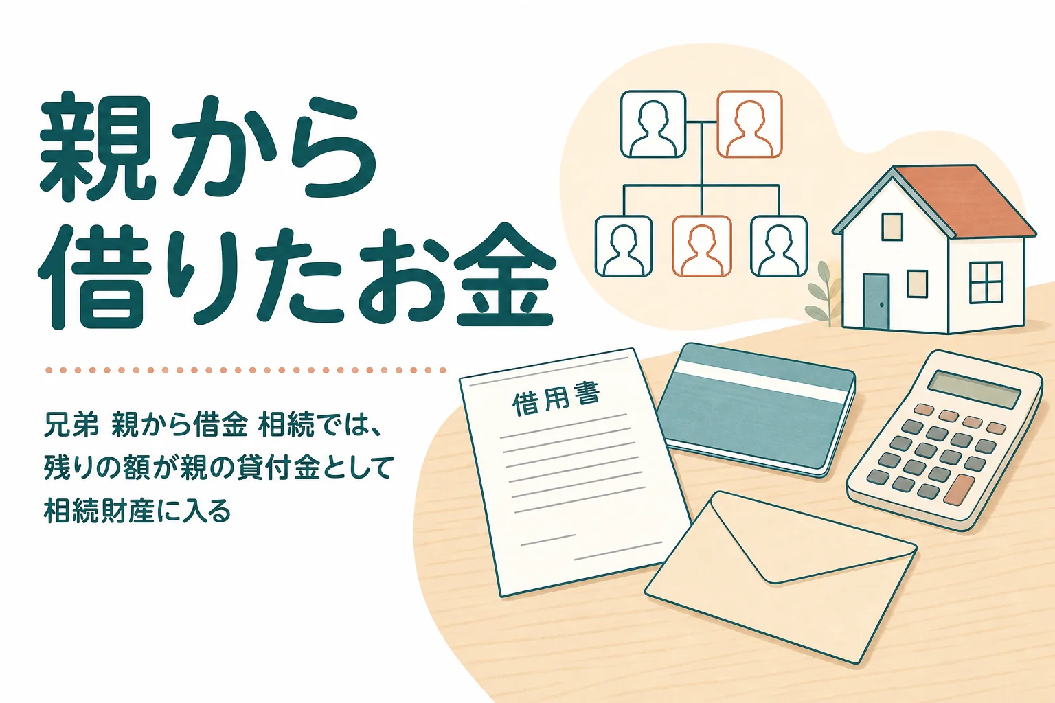 兄弟の一人が親から借りていたお金を相続でどう扱うかを解説する記事のアイキャッチ