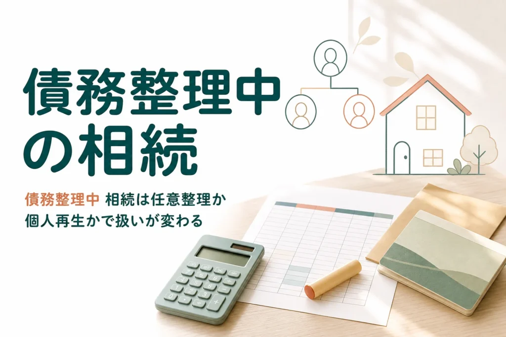 債務整理中の人が相続人になった時の注意点を解説する記事のアイキャッチ