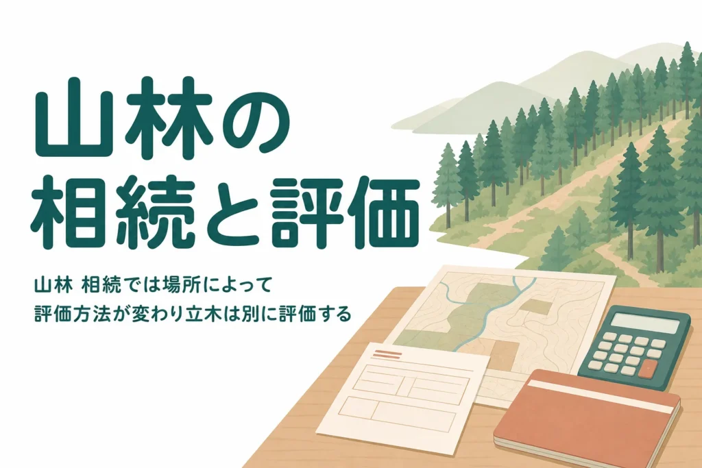 山林を相続した時の相続税評価と手放し方を解説する記事のアイキャッチ