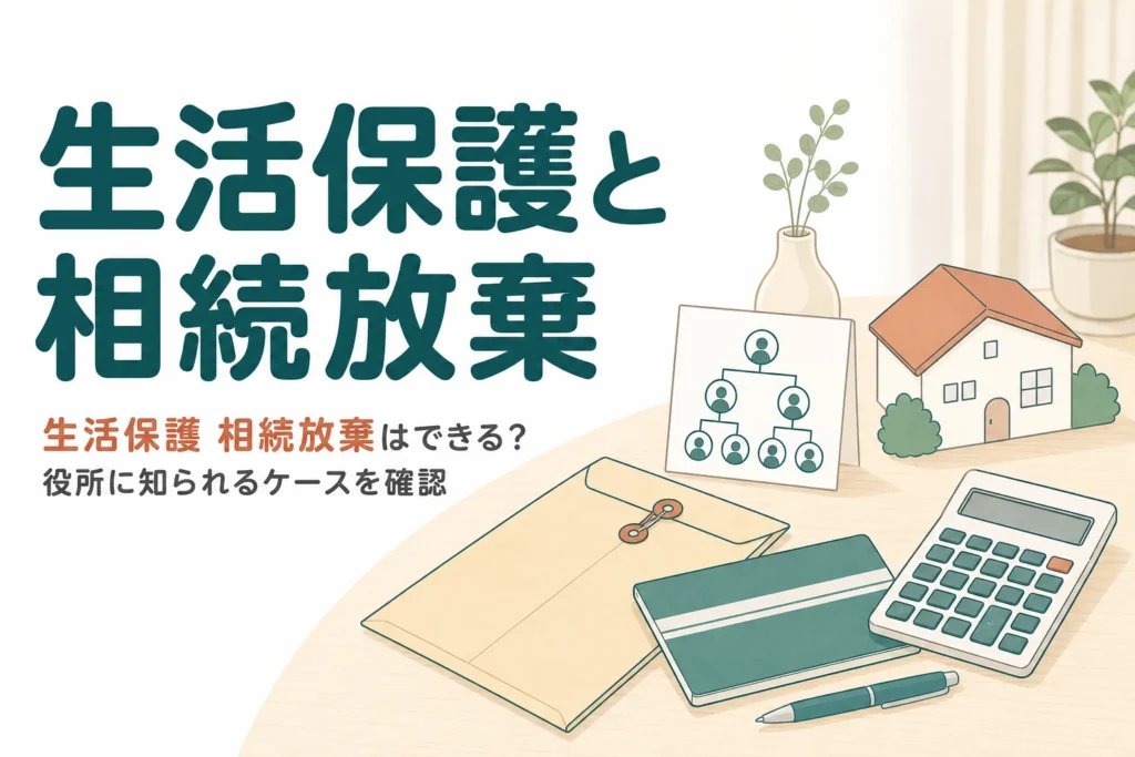 生活保護を受けている人の相続放棄をケース別に確認する記事のアイキャッチ
