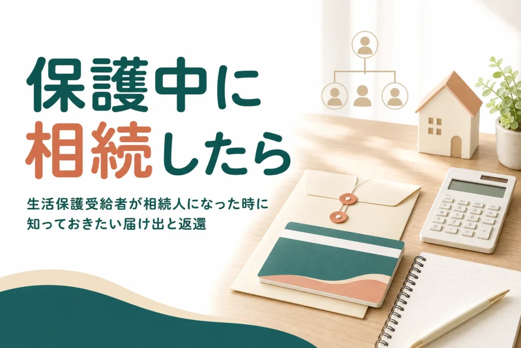 生活保護を受けている人が相続人になった時の注意点を解説する記事のアイキャッチ