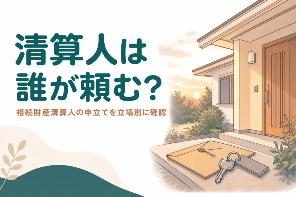 相続財産清算人の申立てを誰がするかを立場別に解説する記事のアイキャッチ