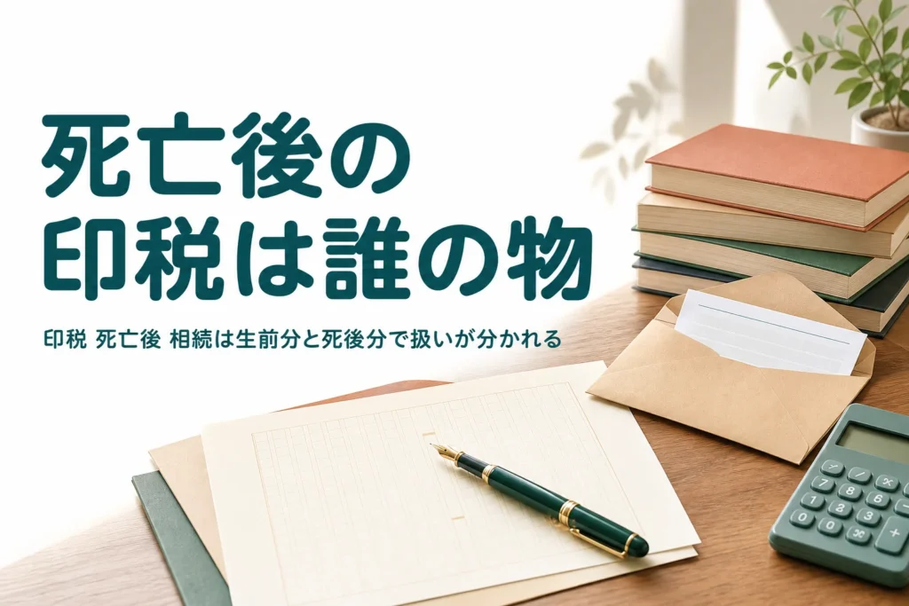 印税や出演料など死亡後に入ってくる収入がある人の相続の扱いを解説する記事のアイキャッチ