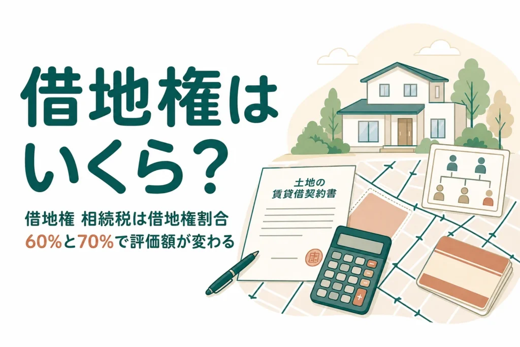 借地権の相続税評価額を借地権割合60%・70%のケース別に計算する記事のアイキャッチ
