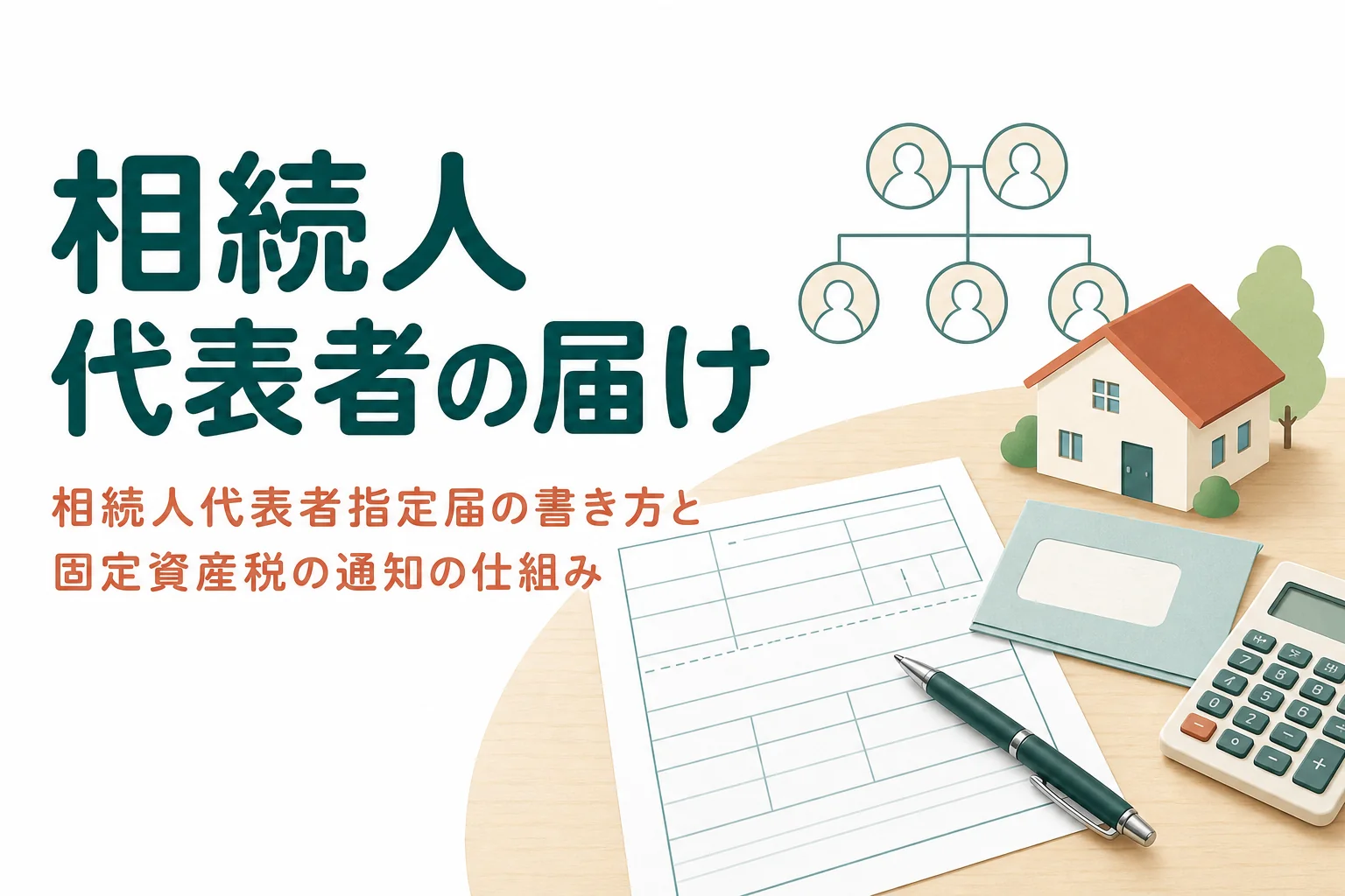 相続人代表者指定届の書き方と固定資産税で必要な理由を解説する記事のアイキャッチ