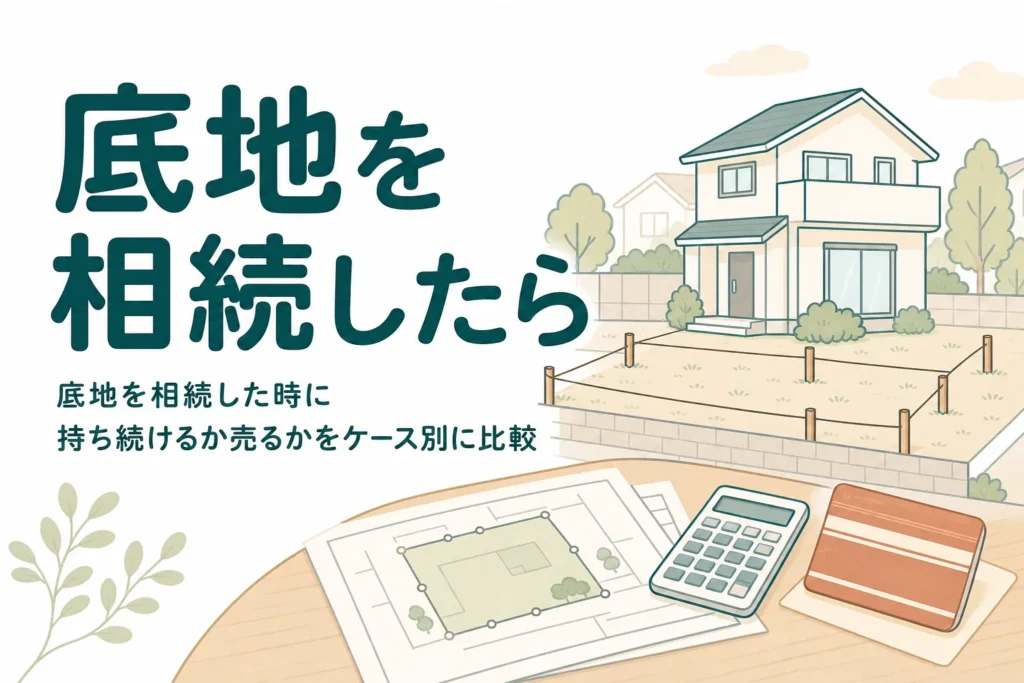 底地を相続した時に、持ち続ける・売る・借地人と整理するのどれを選ぶかを比べる記事のアイキャッチ