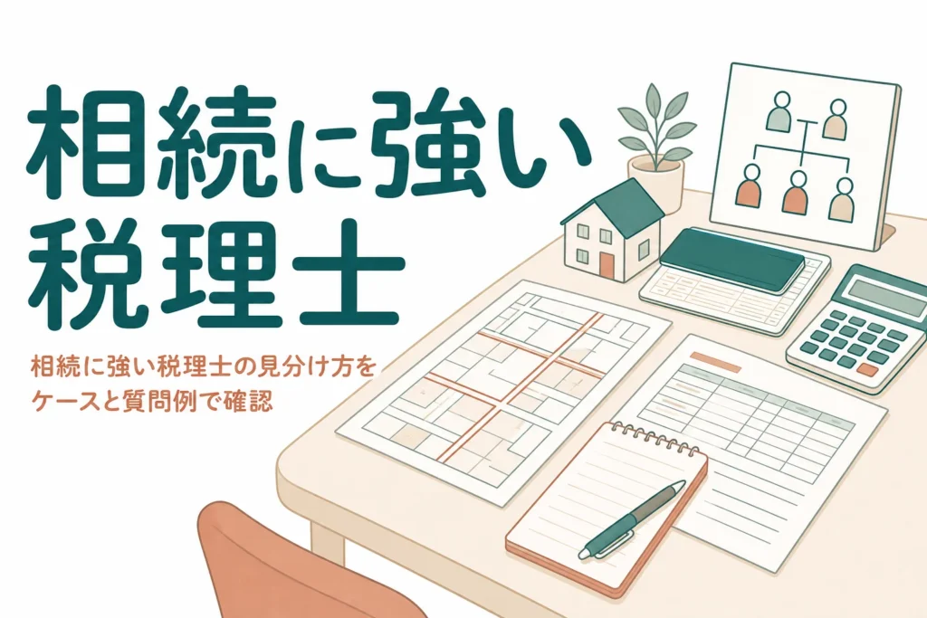 相続に強い税理士とそうでない税理士の見分け方を解説する記事のアイキャッチ