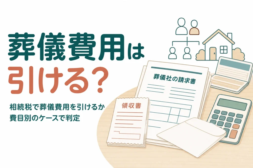 相続税で葬儀費用を引けるかを費目別のケースで判定する記事のアイキャッチ