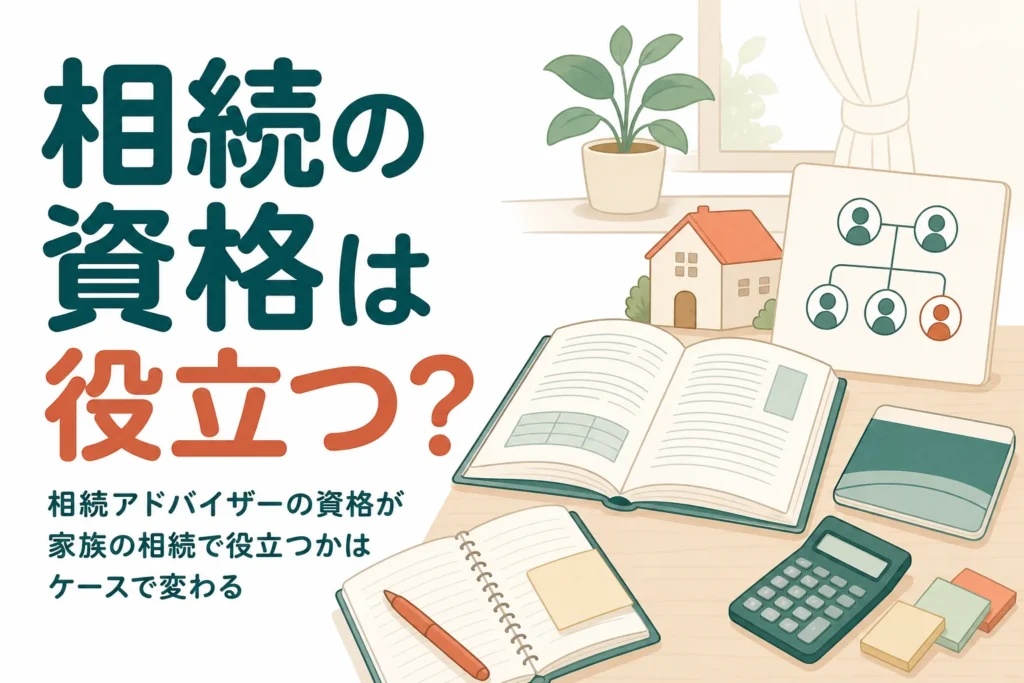 相続アドバイザーの資格が家族の相続で役立つかをケース別に解説する記事のアイキャッチ