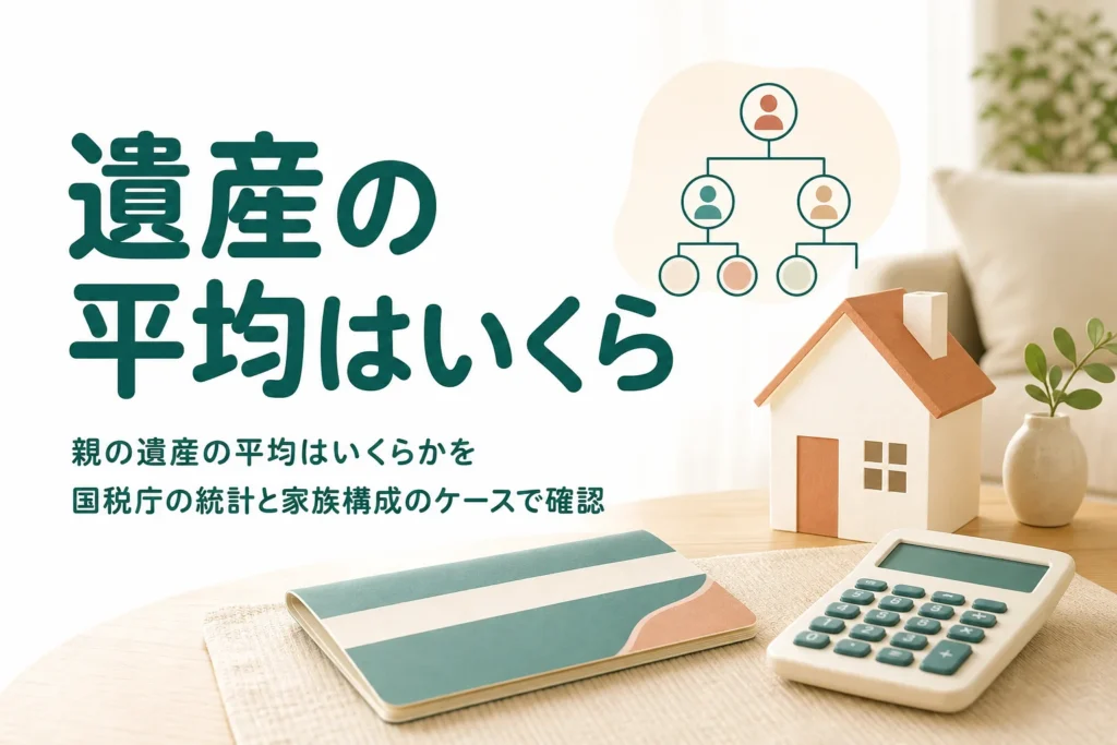 親の遺産の平均はいくらかを国税庁の統計と家族構成のケースで確認する記事のアイキャッチ