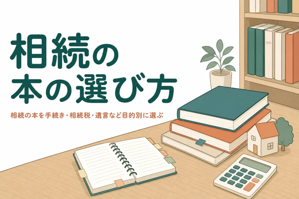 相続の本を目的別に選ぶ方法をまとめた記事のアイキャッチ